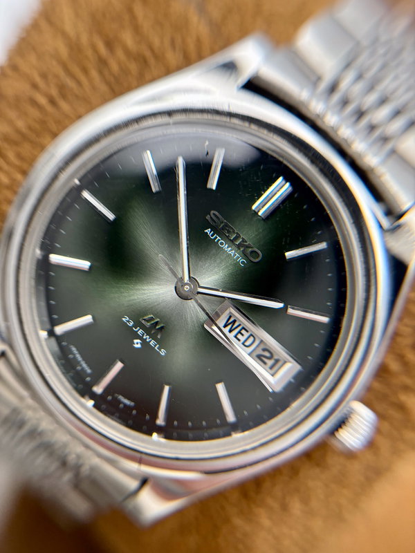 Seiko Seiko - Lord Matic "Green Starburst" - No reserve price - 5606-7072 - Men - 1974 vintage watch - image 10