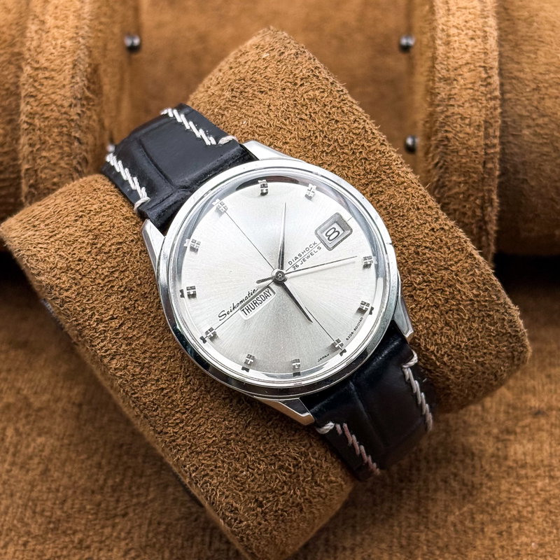 Seiko Seiko - Seikomatic [Near-Mint] 雅月 (Miyabi Zuki) – Elegant Moon - No Reserve Price - 6206-8010 - Men - 1965 vintage watch - image 13