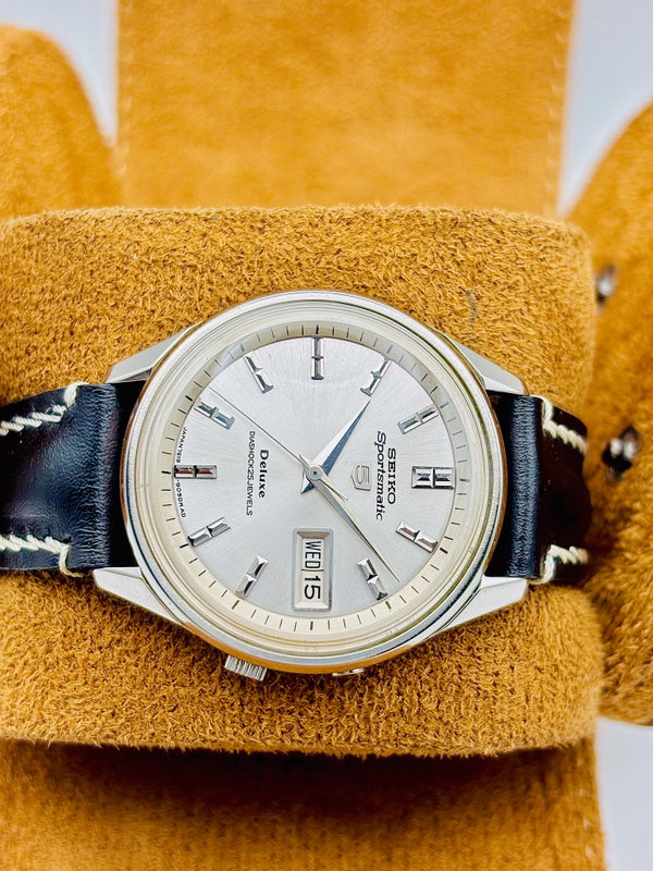 Seiko Seiko - Sportsmatic 5 Deluxe 白雅 (Hakuga) – Elegant White - No reserve price - 7619-7010 - Men - 1966 vintage watch - image 3