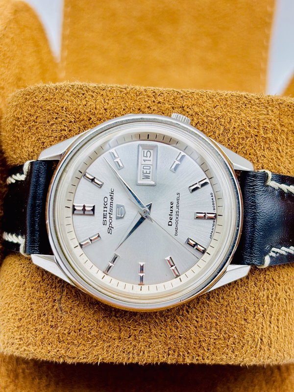Seiko Seiko - Sportsmatic 5 Deluxe 白雅 (Hakuga) – Elegant White - No reserve price - 7619-7010 - Men - 1966 vintage watch - image 4