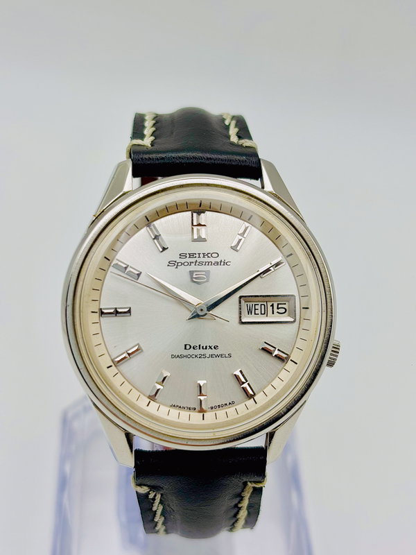 Seiko Seiko - Sportsmatic 5 Deluxe 白雅 (Hakuga) – Elegant White - No reserve price - 7619-7010 - Men - 1966 vintage watch - image 14