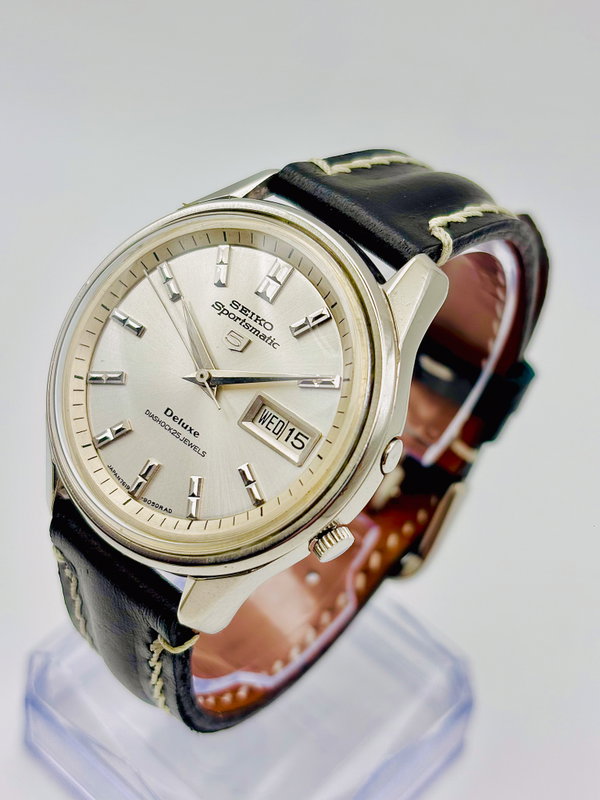 Seiko Seiko - Sportsmatic 5 Deluxe 白雅 (Hakuga) – Elegant White - No reserve price - 7619-7010 - Men - 1966 vintage watch - image 16