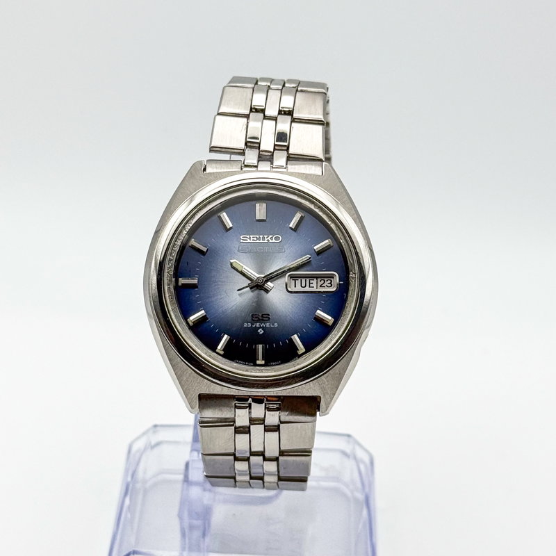 Seiko Seiko - 5 Actus SS "Gradient Blue Sunburst" 青嵐 (Ao Arashi) – Blue Storm - No reserve price - 6106-7690 - Men - 1973 vintage watch - image 4