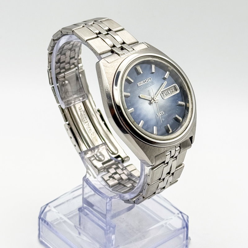 Seiko Seiko - 5 Actus SS "Gradient Blue Sunburst" 青嵐 (Ao Arashi) – Blue Storm - No reserve price - 6106-7690 - Men - 1973 vintage watch - image 6