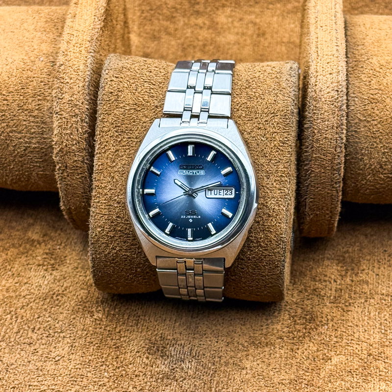 Seiko Seiko - 5 Actus SS "Gradient Blue Sunburst" 青嵐 (Ao Arashi) – Blue Storm - No reserve price - 6106-7690 - Men - 1973 vintage watch - image 11