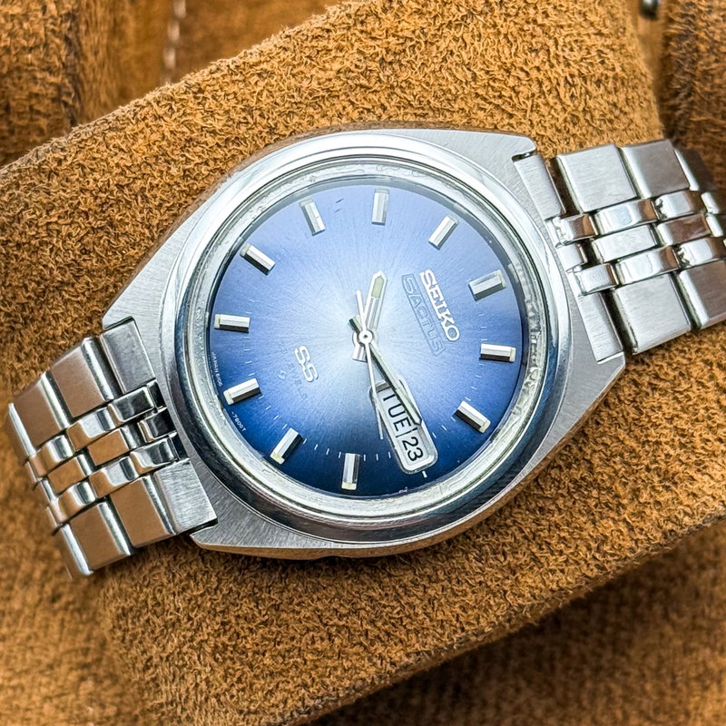 Seiko Seiko - 5 Actus SS "Gradient Blue Sunburst" 青嵐 (Ao Arashi) – Blue Storm - No reserve price - 6106-7690 - Men - 1973 vintage watch - image 15