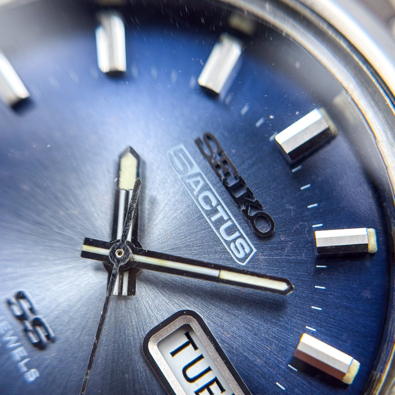 Seiko Seiko - 5 Actus SS "Gradient Blue Sunburst" 青嵐 (Ao Arashi) – Blue Storm - No reserve price - 6106-7690 - Men - 1973 vintage watch - image 17