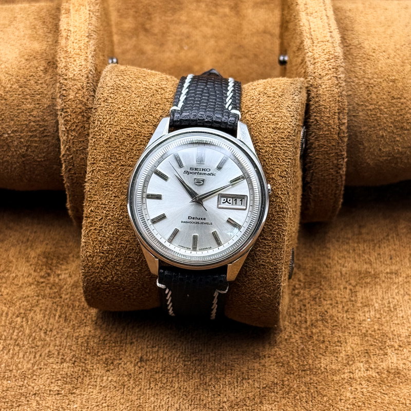 Seiko Seiko - Sportsmatic 5 Deluxe [Near-Mint] 白映 (Haku’ei) – White Reflection - No reserve price - 7619-7010 - Men - 1965 vintage watch - image 8