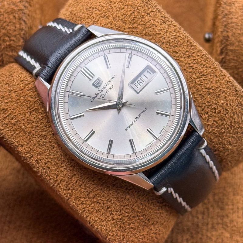 Seiko Seiko - Sportsmatic Deluxe 薄影 (Usu-kage) – Soft Shadow - No reserve price - 7619-7010 - Men - 1965 vintage watch - image 14