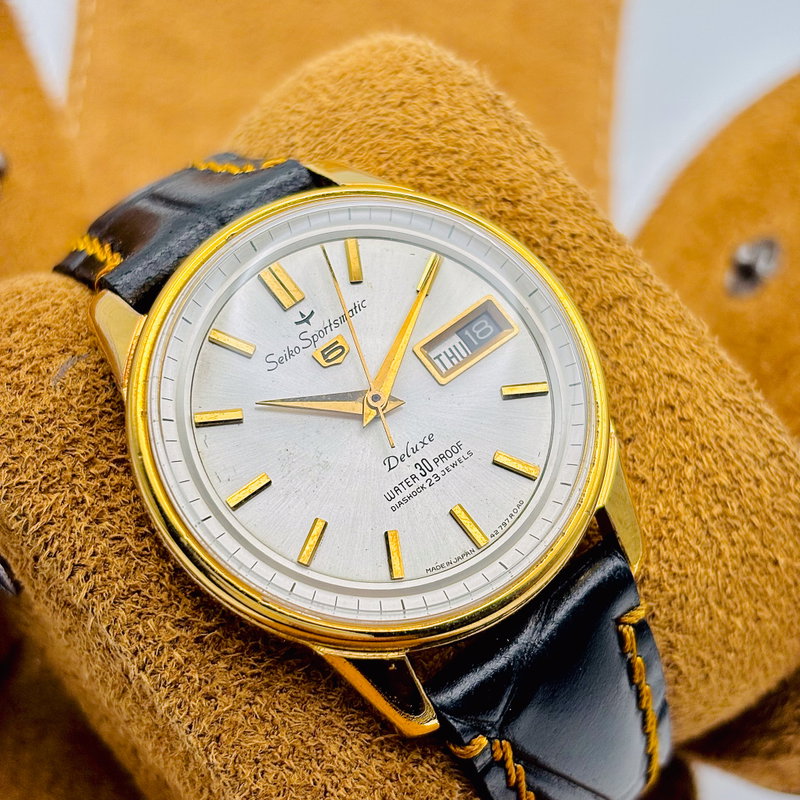 Seiko Seiko - Sportsmatic 5 Deluxe 王錦 (Ōnishiki) – Royal Brocade - No reserve price - 7606-7971 - Men - 1964 vintage watch - image 4