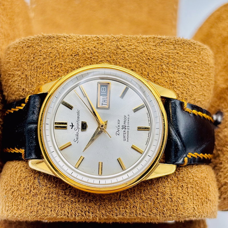 Seiko Seiko - Sportsmatic 5 Deluxe 王錦 (Ōnishiki) – Royal Brocade - No reserve price - 7606-7971 - Men - 1964 vintage watch - image 5