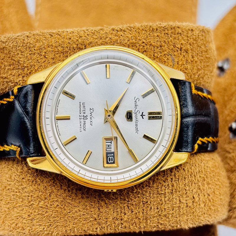 Seiko Seiko - Sportsmatic 5 Deluxe 王錦 (Ōnishiki) – Royal Brocade - No reserve price - 7606-7971 - Men - 1964 vintage watch - image 6