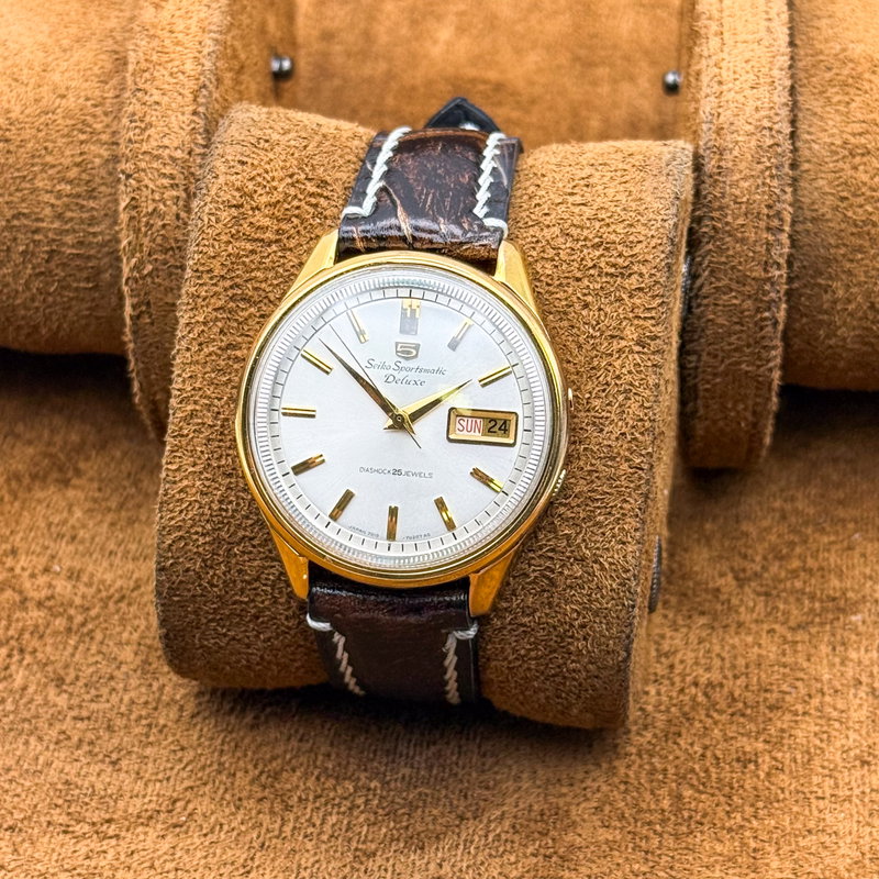 Seiko Seiko - Sportmatic Deluxe 金月 (Kintsuki) – Golden Moon - No reserve price - 7619-7010 - Men - 1965 vintage watch - image 8