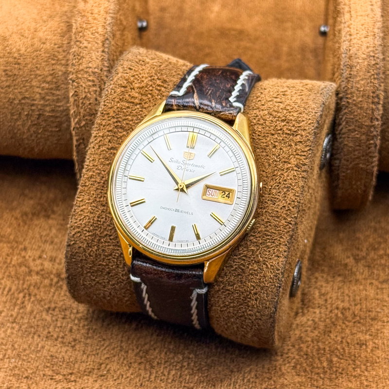 Seiko Seiko - Sportmatic Deluxe 金月 (Kintsuki) – Golden Moon - No reserve price - 7619-7010 - Men - 1965 vintage watch - image 9