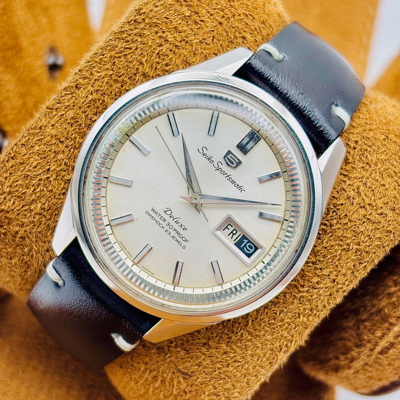 Seiko Seiko - Sportsmatic Deluxe 鏡影 (Kyōei) – Mirror Shadow - No reserve price - 7606-7000 - Men - 1965 vintage watch - image 4