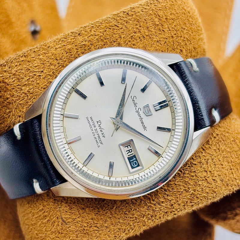 Seiko Seiko - Sportsmatic Deluxe 鏡影 (Kyōei) – Mirror Shadow - No reserve price - 7606-7000 - Men - 1965 vintage watch - image 5