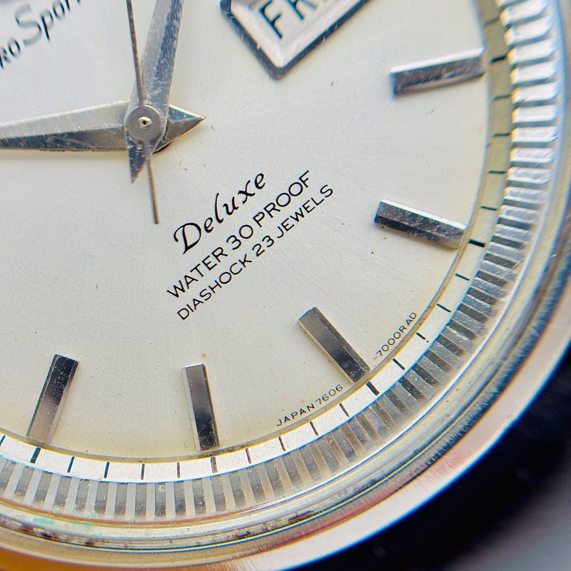 Seiko Seiko - Sportsmatic Deluxe 鏡影 (Kyōei) – Mirror Shadow - No reserve price - 7606-7000 - Men - 1965 vintage watch - image 7