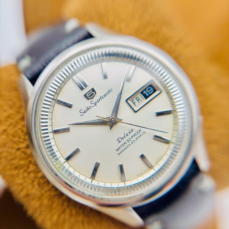 Seiko Seiko - Sportsmatic Deluxe 鏡影 (Kyōei) – Mirror Shadow - No reserve price - 7606-7000 - Men - 1965 vintage watch - image 12