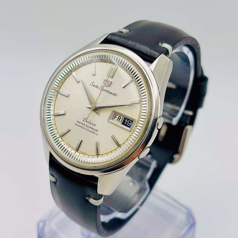 Seiko Seiko - Sportsmatic Deluxe 鏡影 (Kyōei) – Mirror Shadow - No reserve price - 7606-7000 - Men - 1965 vintage watch - image 19