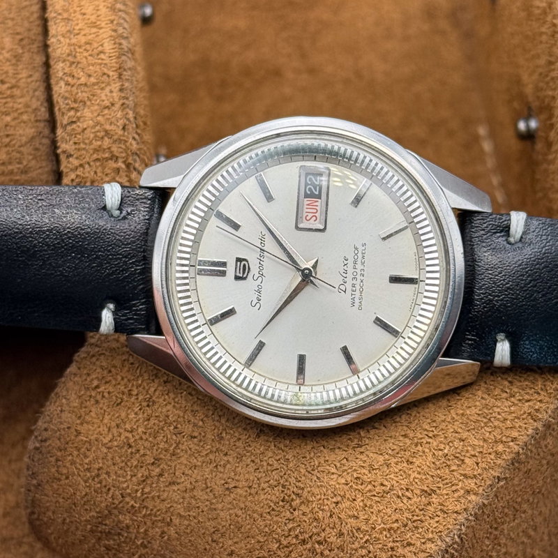 Seiko Seiko - Sportsmatic Deluxe 鏡影 (Kyōei) – Mirror Shadow - No reserve price - 7606-7000 - Men - 1965 vintage watch - image 30