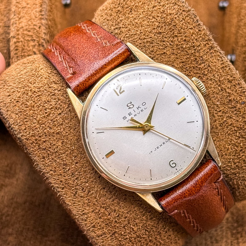 Seiko Seiko - Marvel "14K GOLD-FILLED" - No reserve price - 14033 M - Men - 1957 vintage watch - image 15