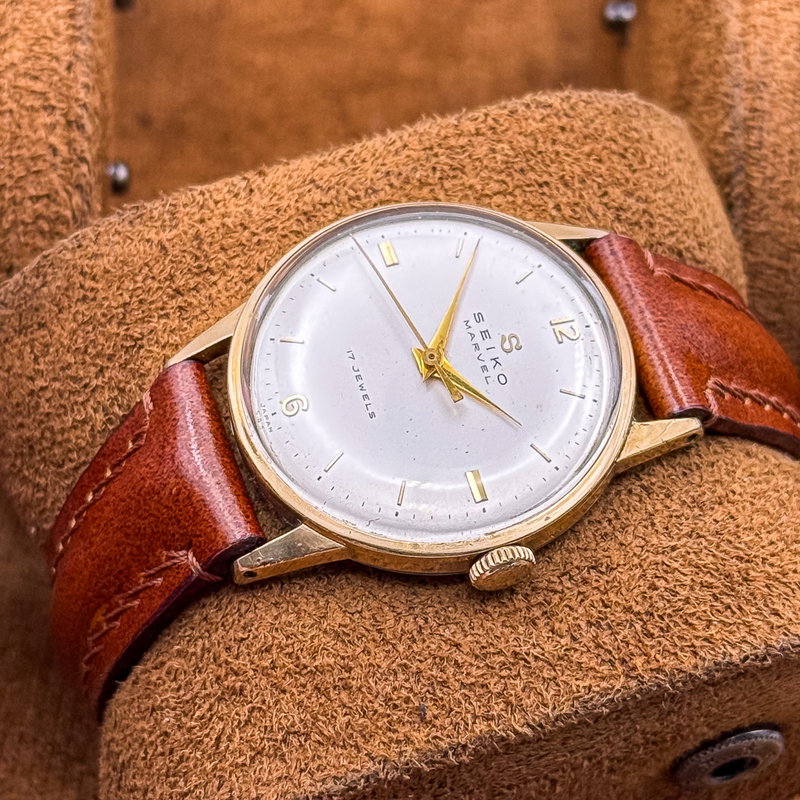 Seiko Seiko - Marvel "14K GOLD-FILLED" - No reserve price - 14033 M - Men - 1957 vintage watch - image 19