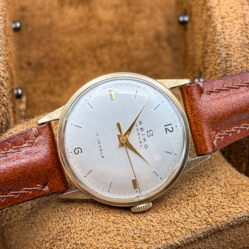 Seiko Seiko - Marvel "14K GOLD-FILLED" - No reserve price - 14033 M - Men - 1957 vintage watch - image 26