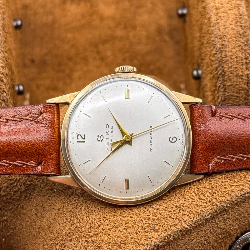 Seiko Seiko - Marvel "14K GOLD-FILLED" - No reserve price - 14033 M - Men - 1957 vintage watch - image 1