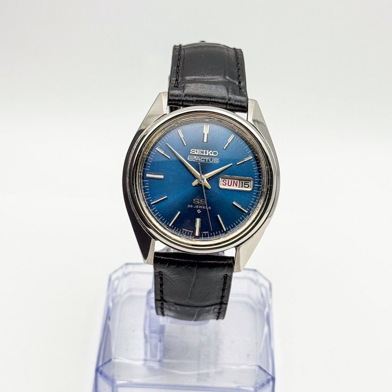 Seiko Seiko - 5 Actus SS 蒼星 (Sōsei) – Blue Star - No reserve price - 6106-7510 - Men - 1971 vintage watch - image 4