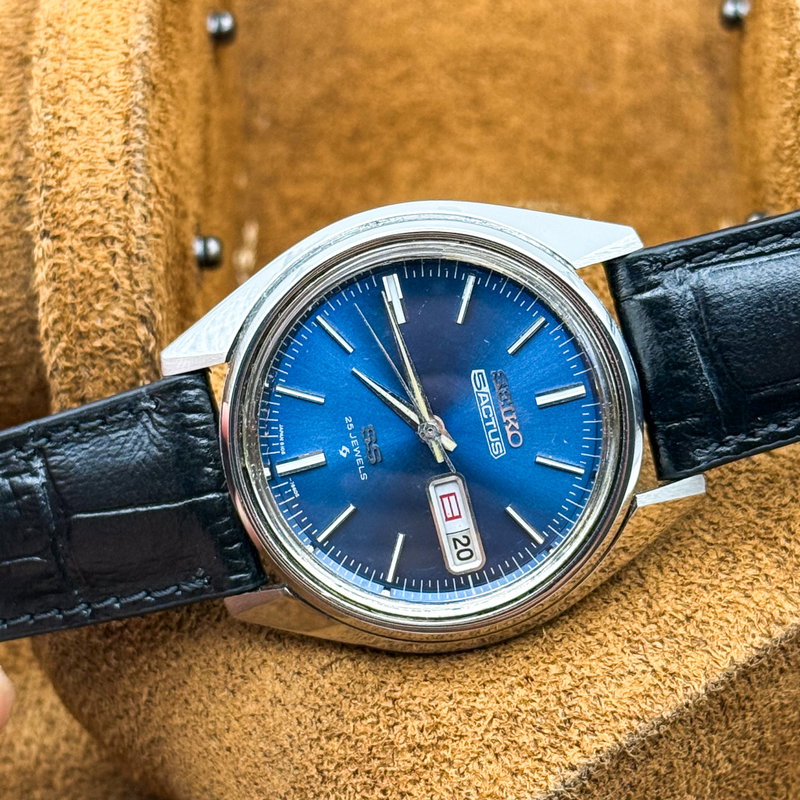 Seiko Seiko - 5 Actus SS 蒼星 (Sōsei) – Blue Star - No reserve price - 6106-7510 - Men - 1971 vintage watch - image 17