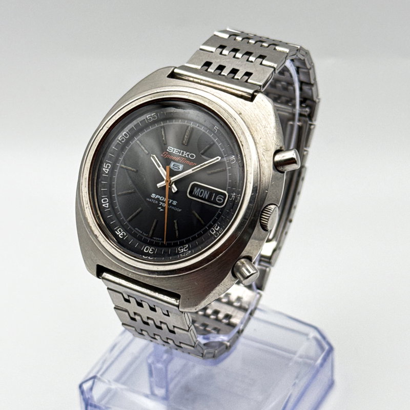 Seiko Seiko - 5 Sports Speed-Timer Chronograph 幻影 (Genei) – Phantom Shadow - 7017-6010 - Men - 1970 vintage watch - image 3