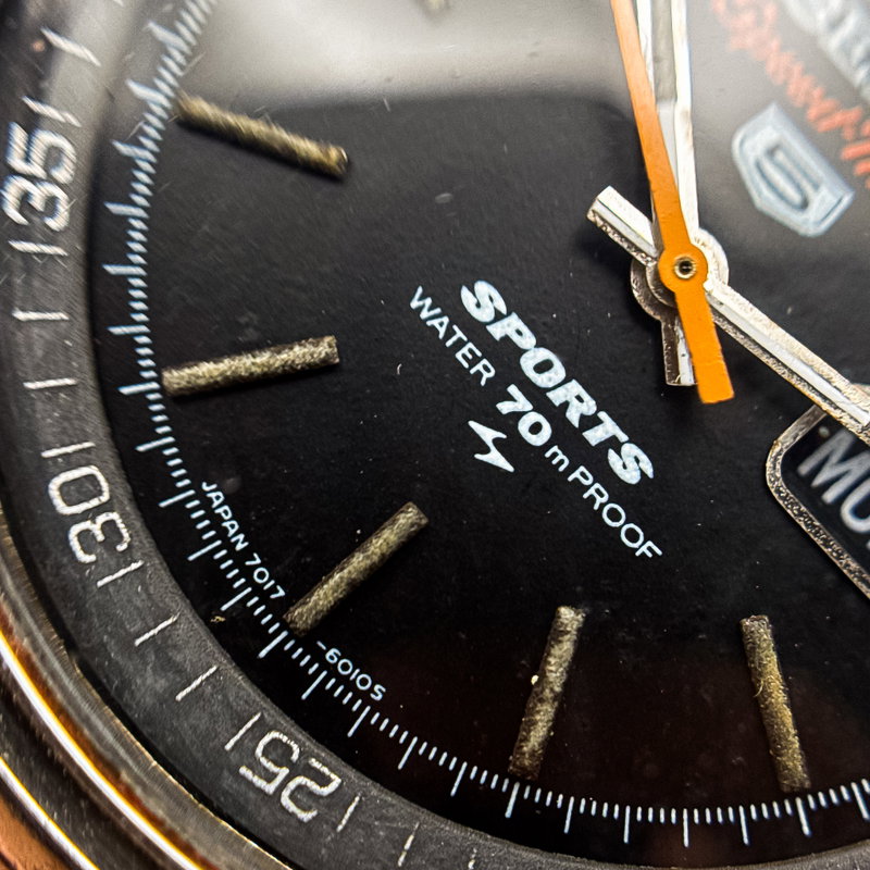 Seiko Seiko - 5 Sports Speed-Timer Chronograph 幻影 (Genei) – Phantom Shadow - 7017-6010 - Men - 1970 vintage watch - image 18