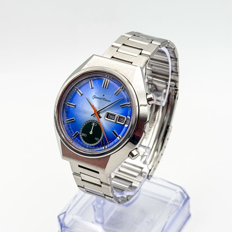 Seiko Seiko - Speed-Timer Chronograph 流光 (Ryūkō) – Flowing Light - 6139-8040 - Men - 1977 vintage watch - image 9