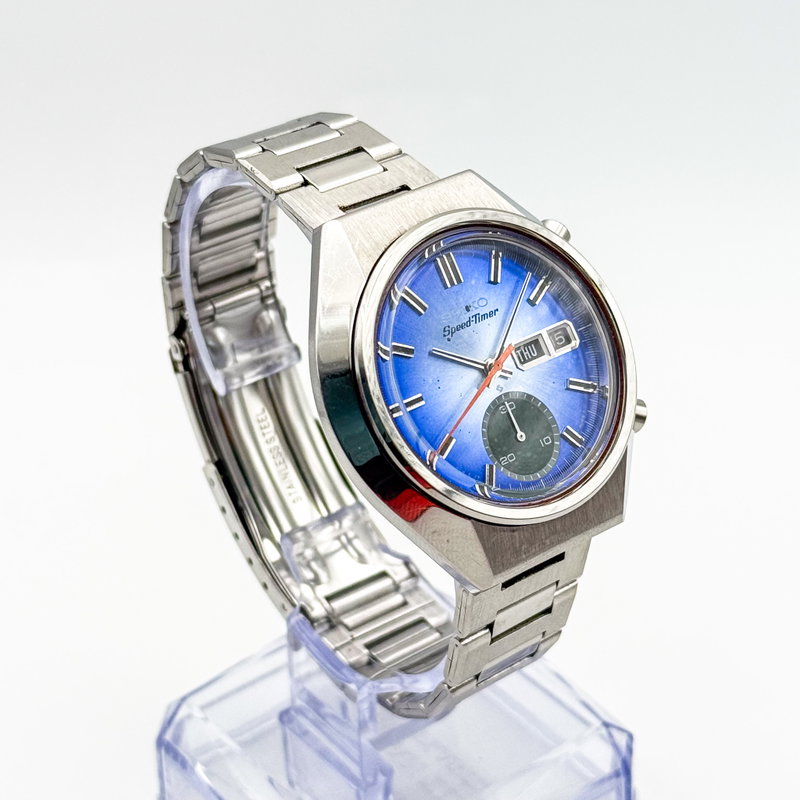 Seiko Seiko - Speed-Timer Chronograph 流光 (Ryūkō) – Flowing Light - 6139-8040 - Men - 1977 vintage watch - image 12