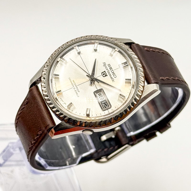 Seiko Seiko - Sportsmatic 5 柔光 – Jūkō – Gentle Light - No reserve price - 6619-8090 - Men - 1966 vintage watch - image 8