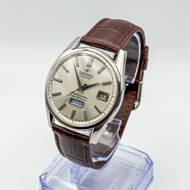 Seiko Seiko - Seikomatic Weekdater 銀輝 (Ginki) – Silver Radiance - No reserve price - 6218-8971 - Men - 1964 vintage watch - image 3