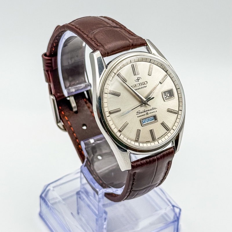 Seiko Seiko - Seikomatic Weekdater 銀輝 (Ginki) – Silver Radiance - No reserve price - 6218-8971 - Men - 1964 vintage watch - image 4