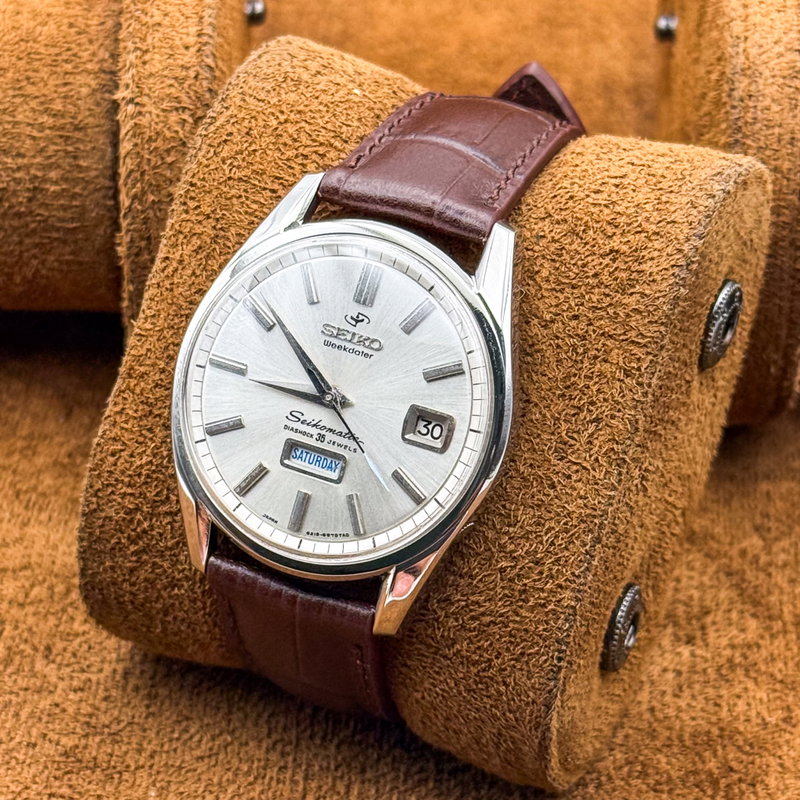 Seiko Seiko - Seikomatic Weekdater 銀輝 (Ginki) – Silver Radiance - No reserve price - 6218-8971 - Men - 1964 vintage watch - image 13