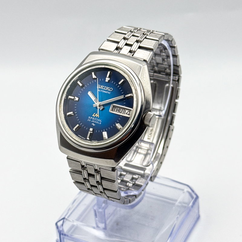 Seiko Seiko - Lord Matic Special "Gradient Deep Blue Sunburst" 月潮 (Tsuki Shio) – Moon Tide - No reserve price - 5216-6030 - Men - 1974 vintage watch - image 2