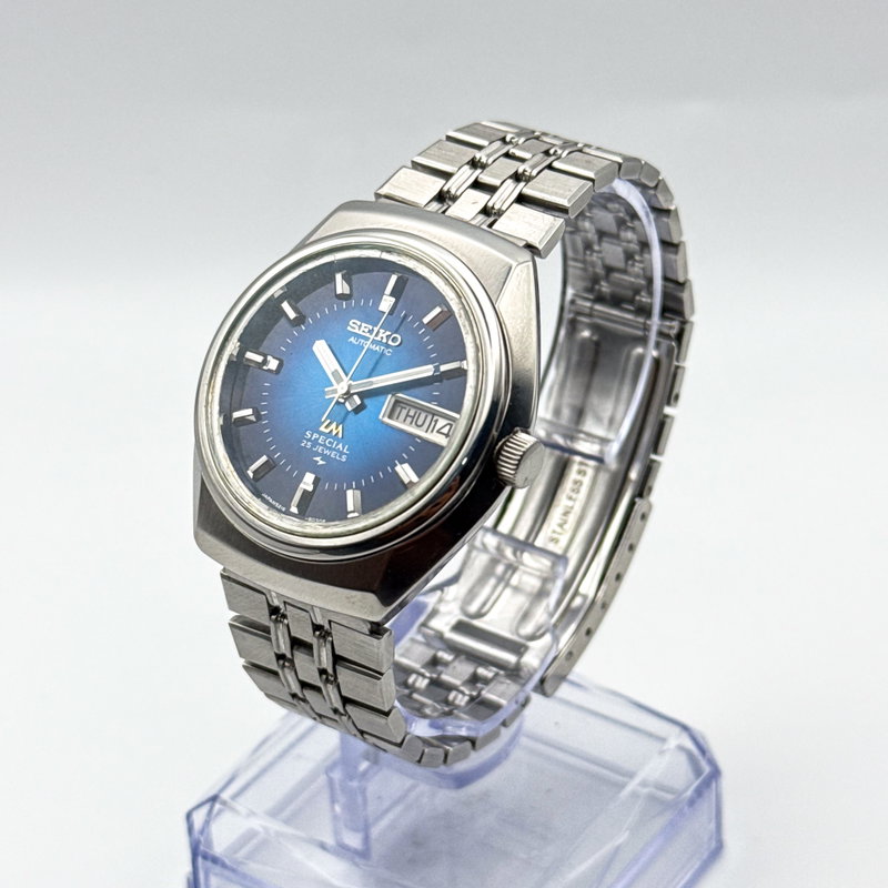 Seiko Seiko - Lord Matic Special "Gradient Deep Blue Sunburst" 月潮 (Tsuki Shio) – Moon Tide - No reserve price - 5216-6030 - Men - 1974 vintage watch - image 3