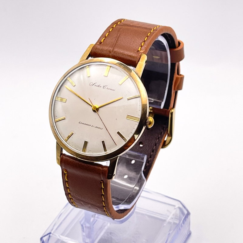 Seiko Seiko - Cronos "14K GOLD-FILLED" [Serviced] 風雅 (Fūga) – Elegant Wind - Ingen mindstepris - Men - 1960 vintage watch - image 2
