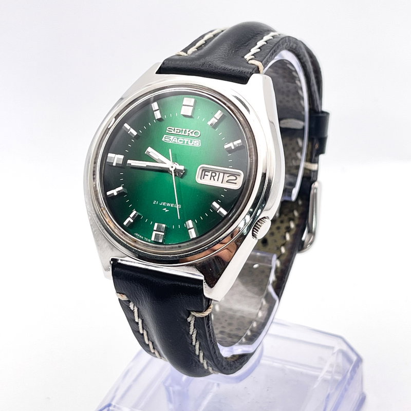 Seiko Seiko - 5Actus "Vivid Green" [Serviced] 時色 (Jishoku) – Color of Time - No Reserve Price - 7019-8010 - Men - 1969 vintage watch - image 1