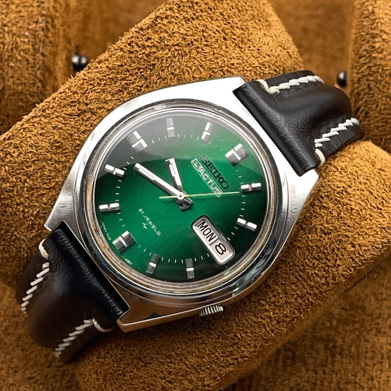 Seiko Seiko - 5Actus "Vivid Green" [Serviced] 時色 (Jishoku) – Color of Time - No Reserve Price - 7019-8010 - Men - 1969 vintage watch - image 5
