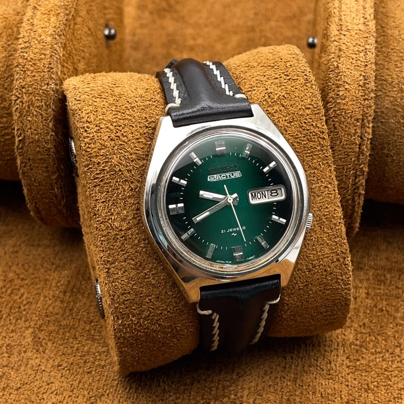 Seiko Seiko - 5Actus "Vivid Green" [Serviced] 時色 (Jishoku) – Color of Time - No Reserve Price - 7019-8010 - Men - 1969 vintage watch - image 8