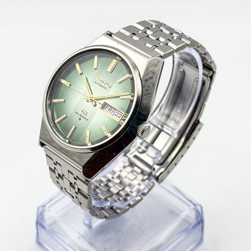 Seiko Seiko - Lord Matic "Gradient Green Sunburst" 幻明 (Genmei) – Illusory Light - No reserve price - 5606-8110 - Men - 1975 vintage watch - image 2
