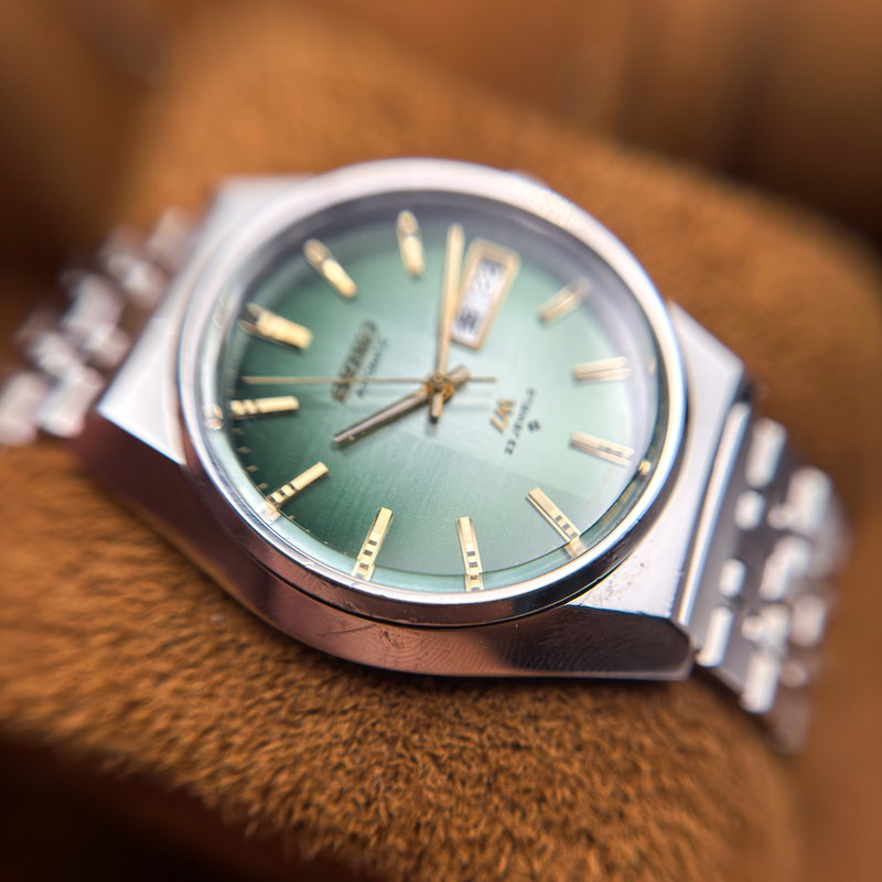 Seiko Seiko - Lord Matic "Gradient Green Sunburst" 幻明 (Genmei) – Illusory Light - No reserve price - 5606-8110 - Men - 1975 vintage watch - image 25