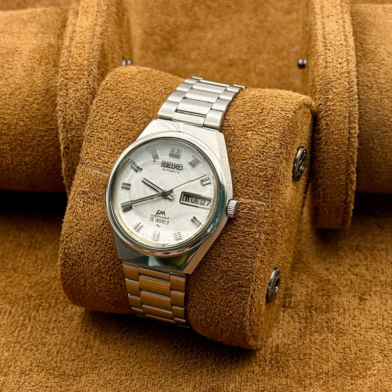 Seiko Seiko - LM Special "Gradient White Sunburst" [Near-Mint] 夜霜 (Yasō) – Night Frost - Ingen mindstepris - 5206-6150 - Men - 1973 vintage watch - image 10