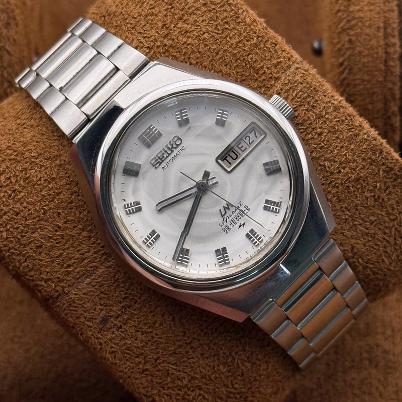Seiko Seiko - LM Special "Gradient White Sunburst" [Near-Mint] 夜霜 (Yasō) – Night Frost - Ingen mindstepris - 5206-6150 - Men - 1973 vintage watch - image 13