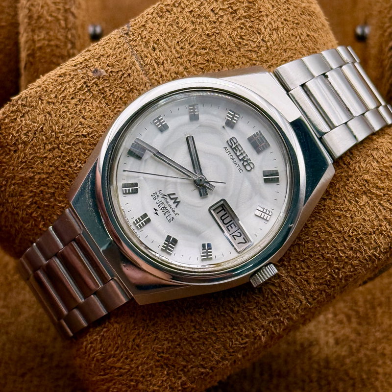 Seiko Seiko - LM Special "Gradient White Sunburst" [Near-Mint] 夜霜 (Yasō) – Night Frost - Ingen mindstepris - 5206-6150 - Men - 1973 vintage watch - image 15