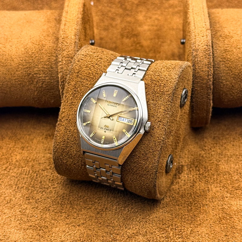 Seiko Seiko - Lord Matic "Golden Gradient Sunburst" 静輝 – Seiki – Quiet Radiance - 5606-8110 - Men - 1975 vintage watch - image 12